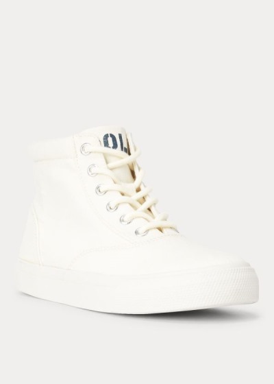 Zapatillas Polo Ralph Lauren Mujer Creme - Bryn High-Top - VAONY1032